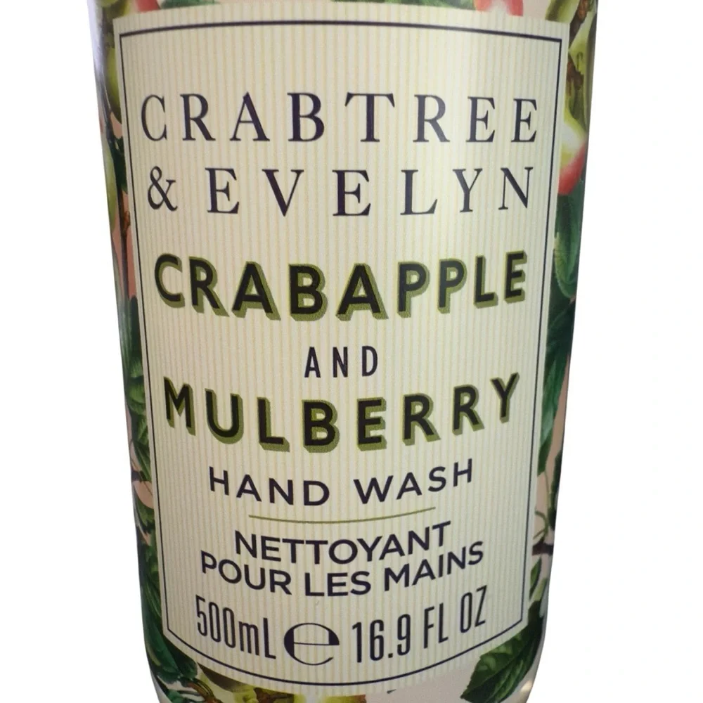 Crabtree and Evelyn CRABAPPLE and MULBERRY Christmas Hand Wash Soap Full Size‎